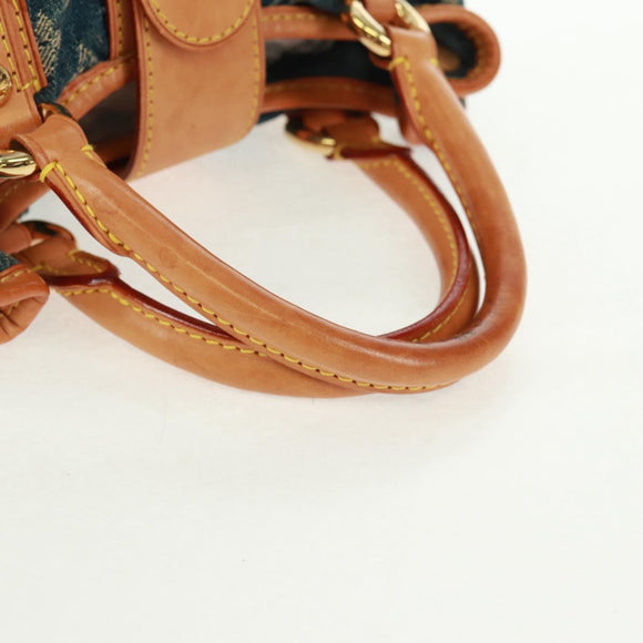 LOUIS VUITTON Monogram Denim Preity Hand Bag Blue M95020 LV Auth 167949V