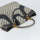 GUCCI GG Supreme Hand Bag PVC Navy Gold Auth 167955-6