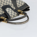 GUCCI GG Supreme Hand Bag PVC Navy Gold Auth 167955-7