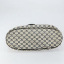 GUCCI GG Supreme Hand Bag PVC Navy Gold Auth 167955-5