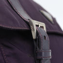 PRADA Shoulder Bag Nylon Purple Silver Auth 167957-9