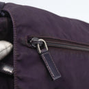 PRADA Shoulder Bag Nylon Purple Silver Auth 167957-19