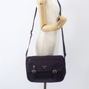 PRADA Shoulder Bag Nylon Purple Silver Auth 167957-28