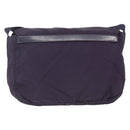 PRADA Shoulder Bag Nylon Purple Silver Auth 167957-2