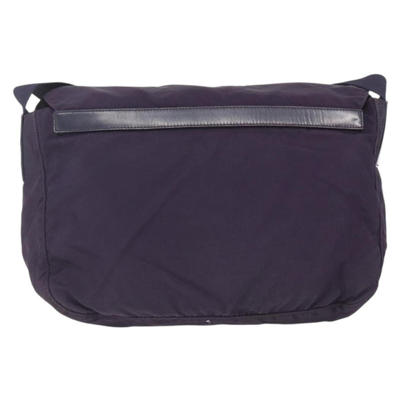 PRADA Shoulder Bag Nylon Purple Silver Auth 167957