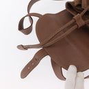 GUCCI Bamboo Backpack Suede Brown Gold 003 2058 0016 Auth 167968-10