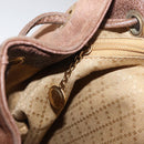 GUCCI Bamboo Backpack Suede Brown Gold 003 2058 0016 Auth 167968-24