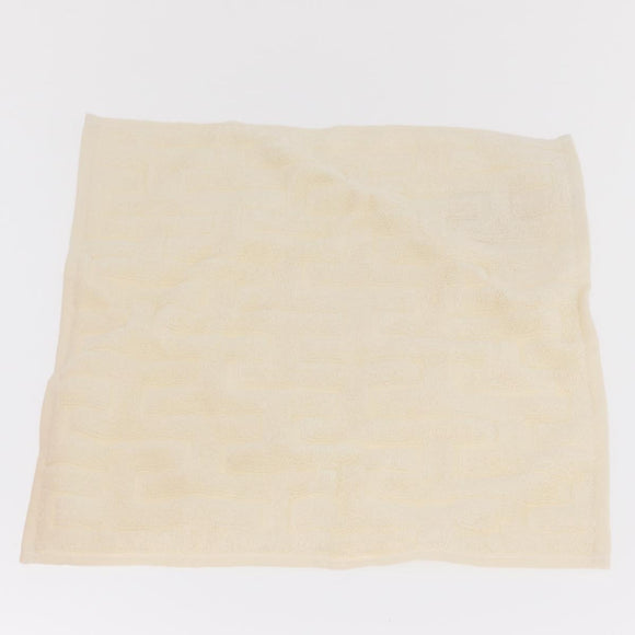 HERMES Eau de Barbe Ecarlatte Gift Set Handkerchief Cotton Beige Auth 167972