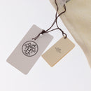 HERMES Eau de Barbe Ecarlatte Gift Set Handkerchief Cotton Beige Auth 167972-13