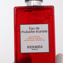 HERMES Eau de Barbe Ecarlatte Gift Set Handkerchief Cotton Beige Auth 167972-6
