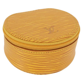 LOUIS VUITTON Epi Ecrin Bijoux8 Jewelry Box Yellow M48229 LV Auth 167974
