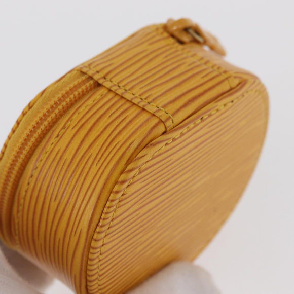 LOUIS VUITTON Epi Ecrin Bijoux8 Jewelry Box Yellow M48229 LV Auth 167974