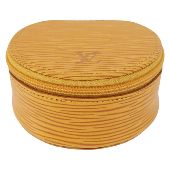 LOUIS VUITTON Epi Ecrin Bijoux8 Jewelry Box Yellow M48229 LV Auth 167974