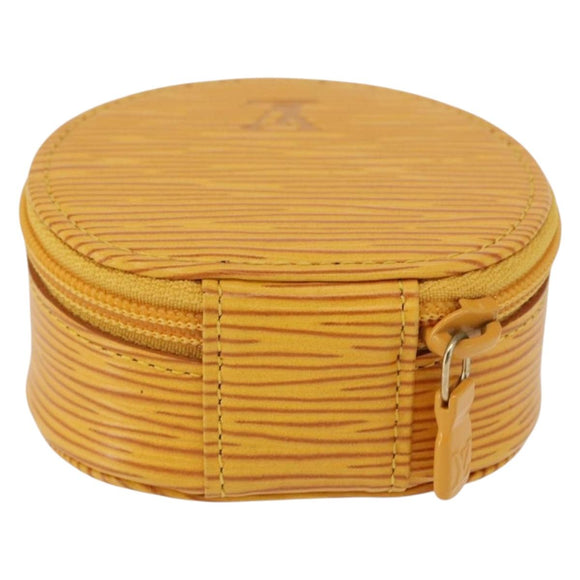 LOUIS VUITTON Epi Ecrin Bijoux8 Jewelry Box Yellow M48229 LV Auth 167974