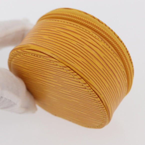 LOUIS VUITTON Epi Ecrin Bijoux8 Jewelry Box Yellow M48229 LV Auth 167974