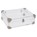 LOUIS VUITTON Monogram Love Message Mini Trunk Plastic Clear M99079 Auth 167975-1