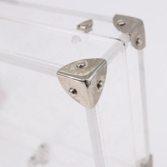 LOUIS VUITTON Monogram Love Message Mini Trunk Plastic Clear M99079 Auth 167975