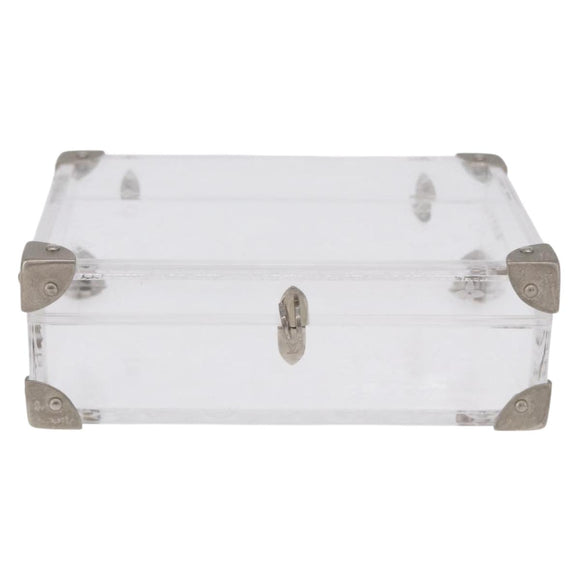 LOUIS VUITTON Monogram Love Message Mini Trunk Plastic Clear M99079 Auth 167975