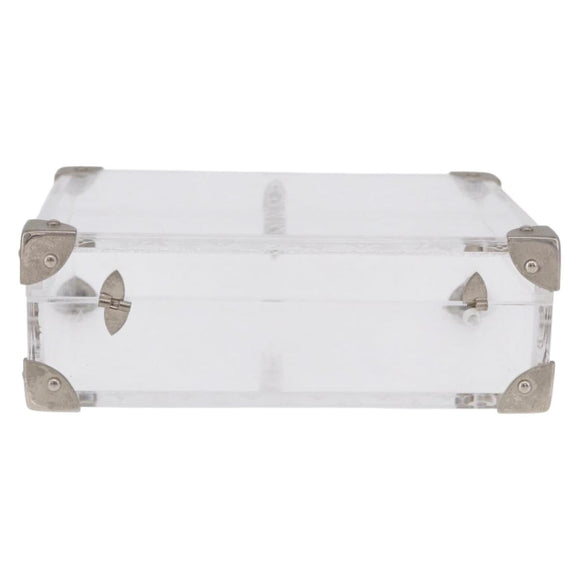 LOUIS VUITTON Monogram Love Message Mini Trunk Plastic Clear M99079 Auth 167975