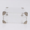 LOUIS VUITTON Monogram Love Message Mini Trunk Plastic Clear M99079 Auth 167975-6