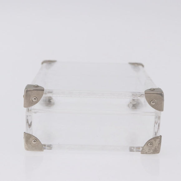 LOUIS VUITTON Monogram Love Message Mini Trunk Plastic Clear M99079 Auth 167975