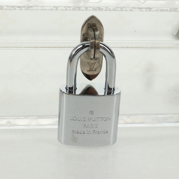 LOUIS VUITTON Monogram Love Message Mini Trunk Plastic Clear M99079 Auth 167975V