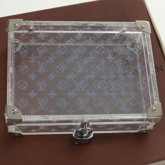 LOUIS VUITTON Monogram Love Message Mini Trunk Plastic Clear M99079 Auth 167975V