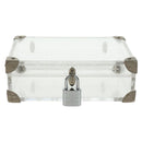 LOUIS VUITTON Monogram Love Message Mini Trunk Plastic Clear M99079 Auth 167975V-13