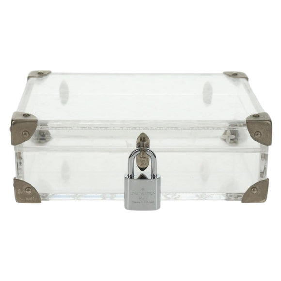 LOUIS VUITTON Monogram Love Message Mini Trunk Plastic Clear M99079 Auth 167975V