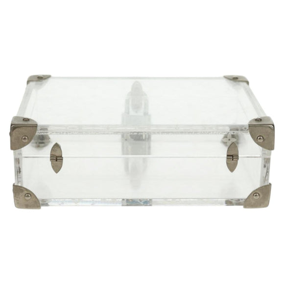 LOUIS VUITTON Monogram Love Message Mini Trunk Plastic Clear M99079 Auth 167975V