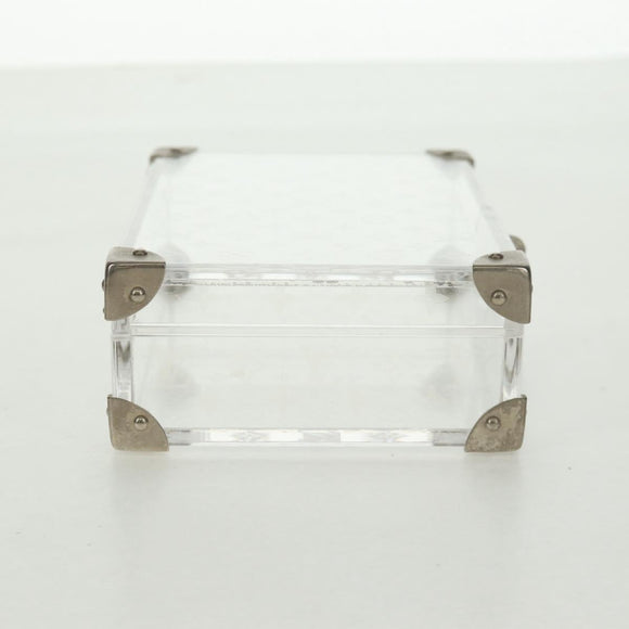 LOUIS VUITTON Monogram Love Message Mini Trunk Plastic Clear M99079 Auth 167975V