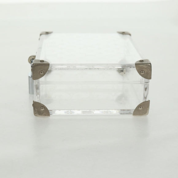 LOUIS VUITTON Monogram Love Message Mini Trunk Plastic Clear M99079 Auth 167975V