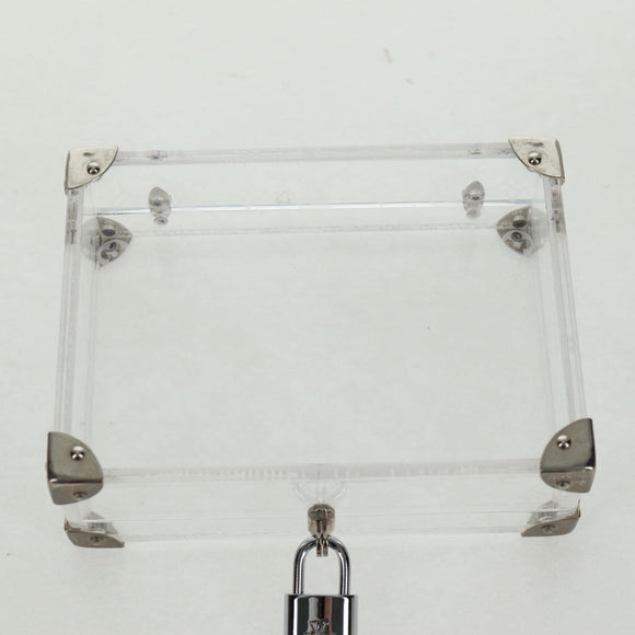 LOUIS VUITTON Monogram Love Message Mini Trunk Plastic Clear M99079 Auth 167975V
