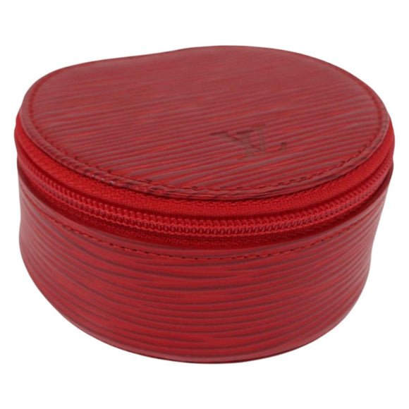 LOUIS VUITTON Epi Ecrin Bijou 8 Jewelry Box Red M48227 LV Auth 167976V