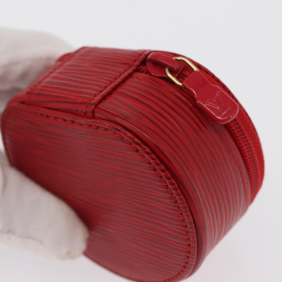 LOUIS VUITTON Epi Ecrin Bijou 8 Jewelry Box Red M48227 LV Auth 167976V
