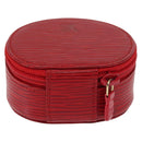 LOUIS VUITTON Epi Ecrin Bijou 8 Jewelry Box Red M48227 LV Auth 167976V-3