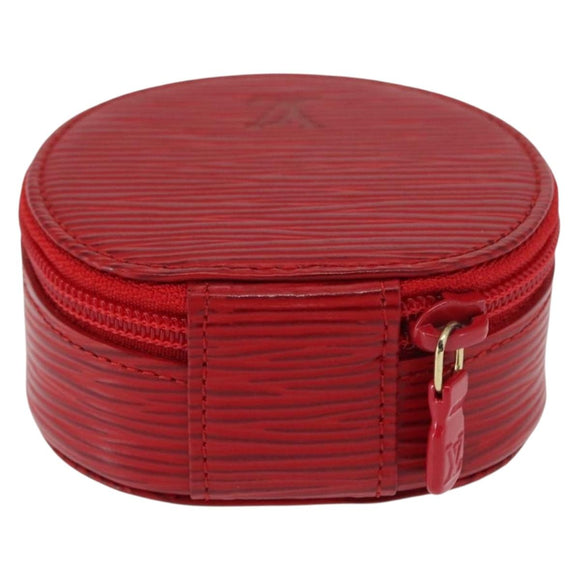 LOUIS VUITTON Epi Ecrin Bijou 8 Jewelry Box Red M48227 LV Auth 167976V