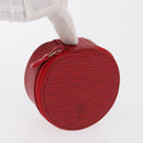 LOUIS VUITTON Epi Ecrin Bijou 8 Jewelry Box Red M48227 LV Auth 167976V-6