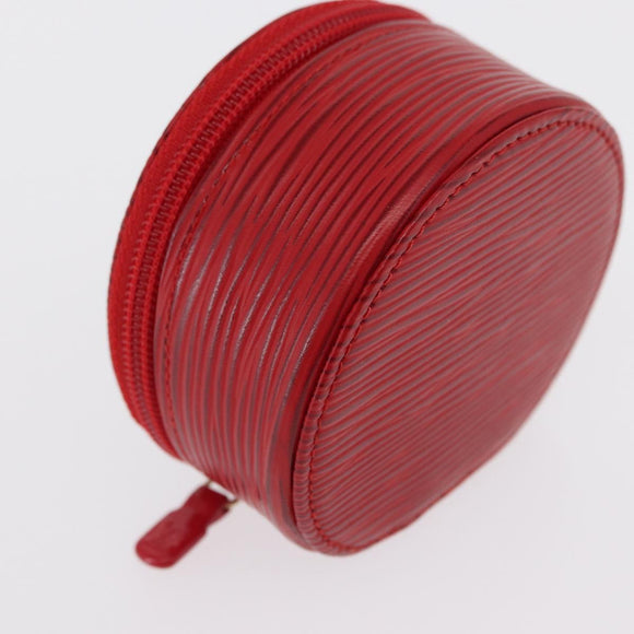 LOUIS VUITTON Epi Ecrin Bijou 8 Jewelry Box Red M48227 LV Auth 167976V