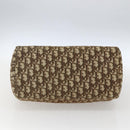 Christian Dior Trotter Canvas Boston Bag Beige Gold Auth 167991-9