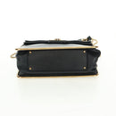 Chloe Chain Shoulder Bag Leather Black Gold Auth 167993V-11