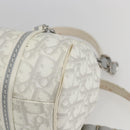 Christian Dior Trotter Canvas Romantic Chain Bag PVC White Silver Auth 167994-12