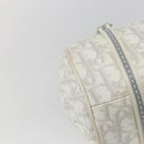 Christian Dior Trotter Canvas Romantic Chain Bag PVC White Silver Auth 167994-13