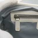 Christian Dior Trotter Canvas Romantic Chain Bag PVC White Silver Auth 167994-17