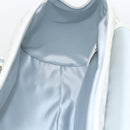 Christian Dior Trotter Canvas Romantic Chain Bag PVC White Silver Auth 167994-20