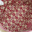 GUCCI GG Canvas Sherry Line Tote Bag Beige Gold 137396 Auth 167995V-10