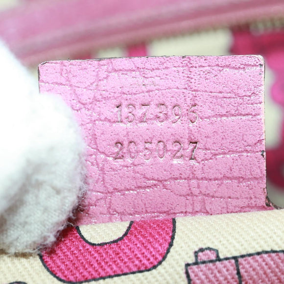 GUCCI GG Canvas Sherry Line Tote Bag Beige Gold 137396 Auth 167995V