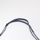 Salvatore Ferragamo Gancini Shoulder Bag Leather Navy Gold Auth 167996-8