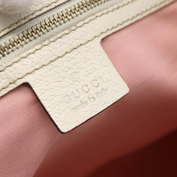 GUCCI GG Canvas Sherry Line Tote Bag Roze Goud kaki 139260 Auth 168002