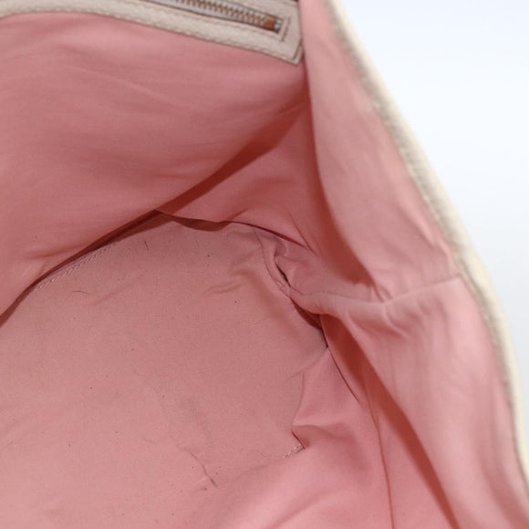 GUCCI GG Canvas Sherry Line Tote Bag Roze Goud kaki 139260 Auth 168002